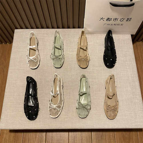 2026年网纱蕾丝单鞋圆头仙女风