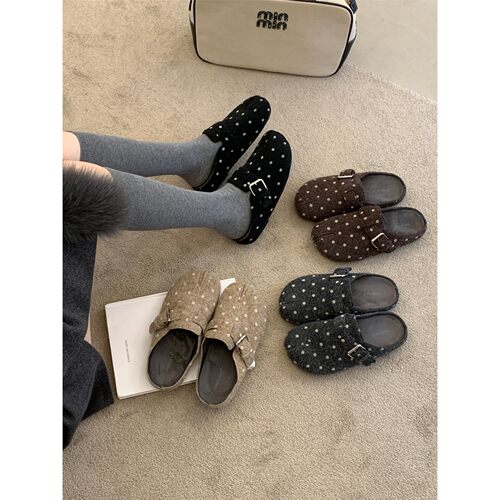 SHOE-REN韩版波点勃肯