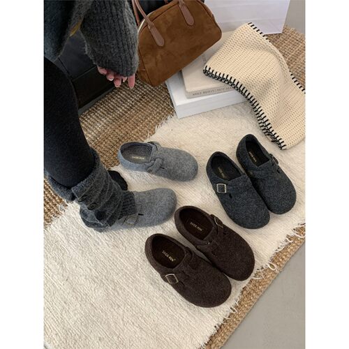 SHOE-REN内增高加绒勃肯