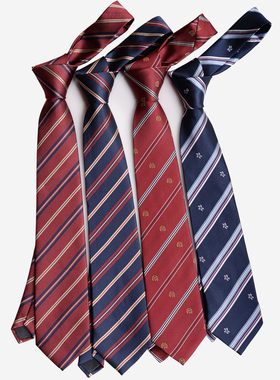 制服男女领带JK/DK学院风衬衫配饰百搭帅气日系校服领结ins潮条纹