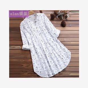 white long shirts women summer clothes shirt dress cotton女