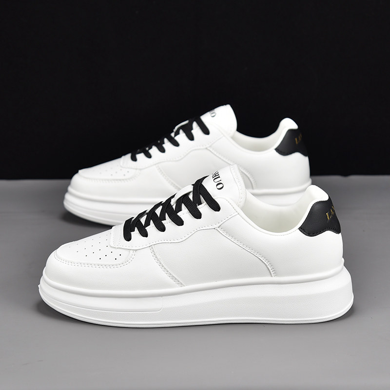 2026新款春季男鞋小白鞋男女百搭潮流低帮板鞋厚底轻便运动休闲鞋,流行男鞋,时尚休闲鞋,淘宝优惠券,粉丝福利购,淘宝优惠卷