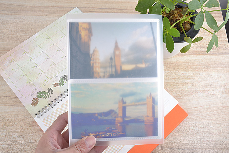 包邮磨砂封面插页式PP相册/明信片册 生写册 识字卡手帐DIY收纳袋