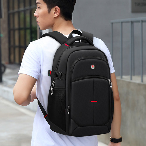 巴朗大容量旅行出差校园双肩包男