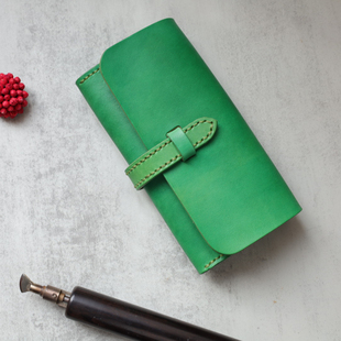 钱包Ariel LINEAR真皮女士钱包扣条风琴长款 切線派 TANGENT