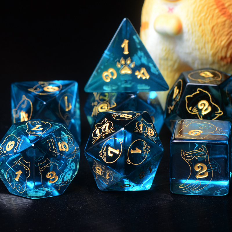 锆石桌游跑团骰子克苏鲁多面色子