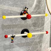 多巴胺毛巾架卫生间免打孔毛巾挂杆浴室壁挂式 置物架浴巾收纳架子