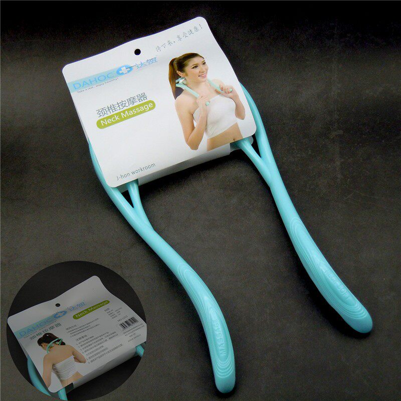达贺正品颈椎按摩器手动球形家用办公室夹脖子肩颈部按摩仪富贵包