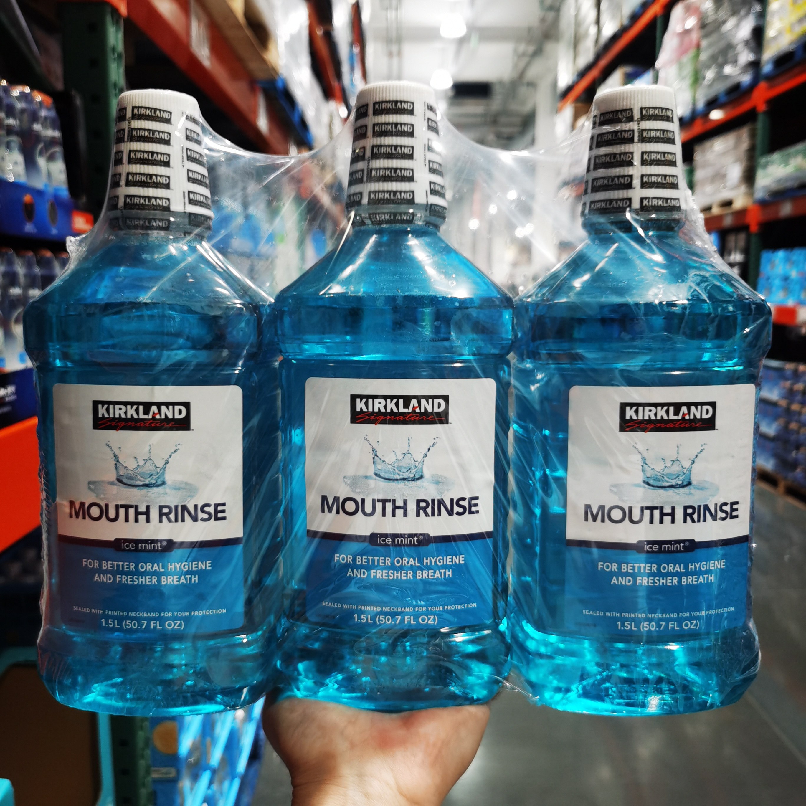 开市客代购美国进口科克兰劲凉薄荷配方漱口水