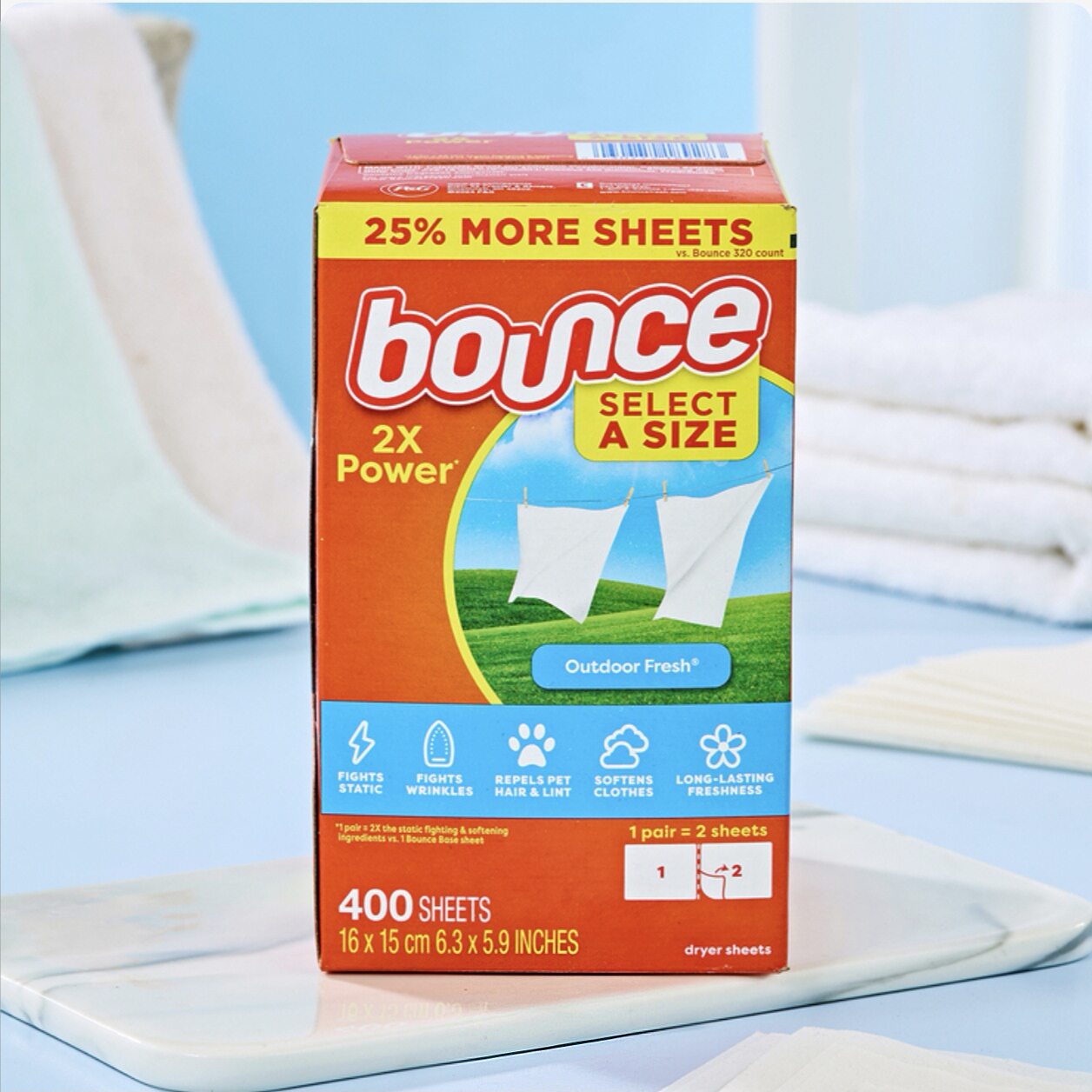 bounce进口烘衣机用织物柔软纸