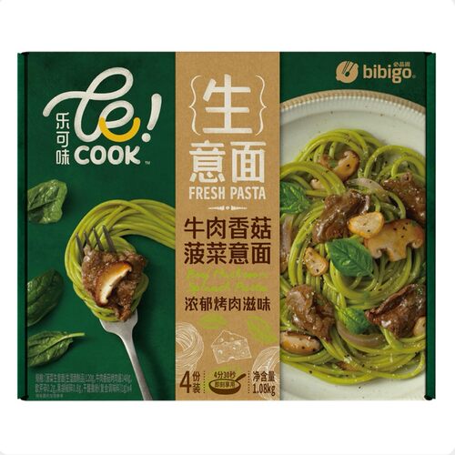 必品阁乐可味牛肉香菇意大利面