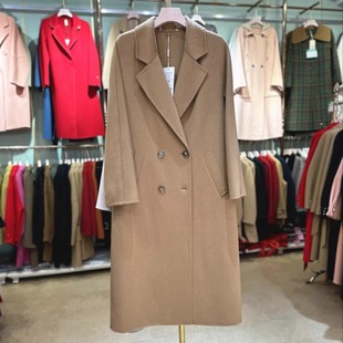 宽松显瘦外套 绵羊毛2025秋冬时尚 3QR DE5035双面羊绒大衣女长款