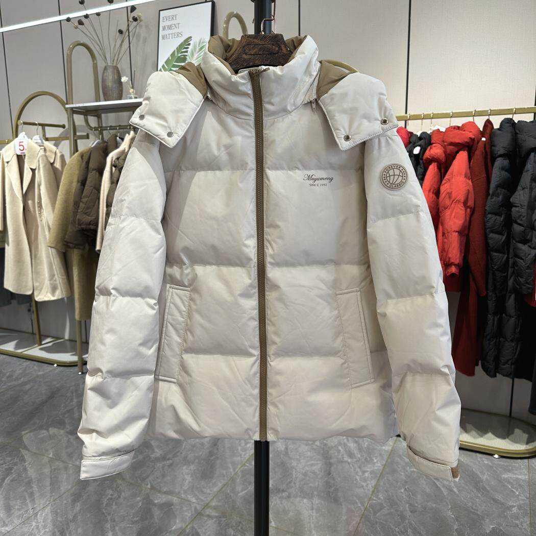 品牌专柜2024冬季新品羽绒服女90白鸭绒短款时尚休闲宽松M24910