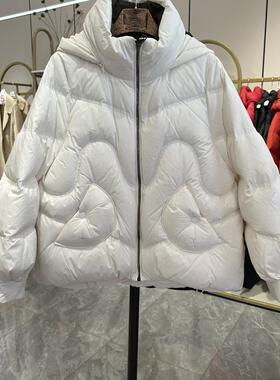 品牌专柜2024冬季新品羽绒服女90白鸭绒短款休闲宽松显瘦M23036