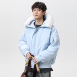 1404-2-99987-p95--2025休闲宽松青少年百搭夹克棉衣，男装夹克，星座1404-2