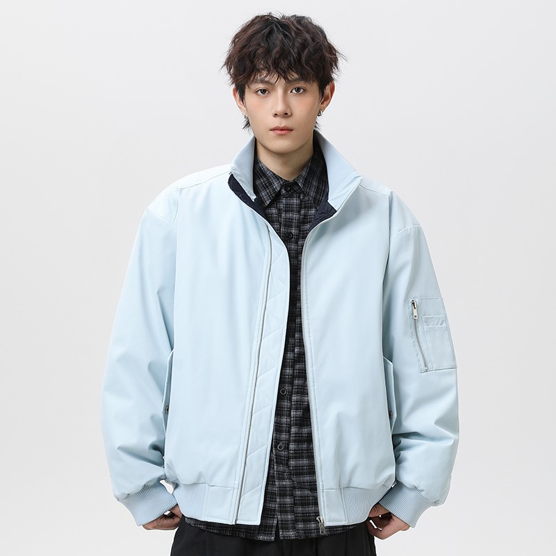 1404-2-99989-p90--2025休闲宽松青少年百搭夹克棉衣，男装夹克，星座1404-2
