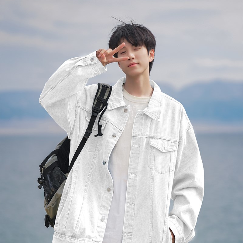 1404—1—9175—单P75男女新款休闲潮牛仔夹克外套,男装夹克,星座1404-2