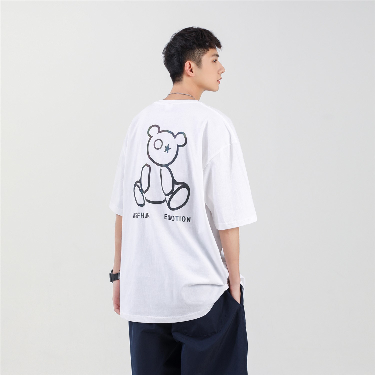 1404-2-T065-P28t恤女夏季年新款宽松半袖上衣ins潮牌时尚，女装T恤，星座1404-2