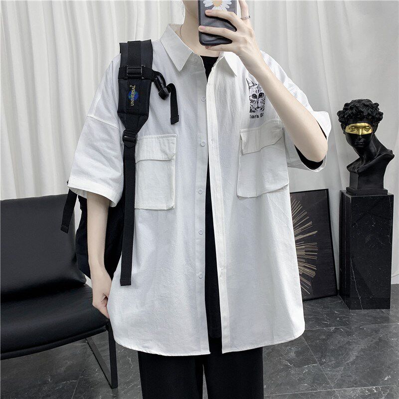 K男情侣女长短立体袋衬衫纯714-1-C15-P58短袖53元b件,男装衬衫,星座1404-2