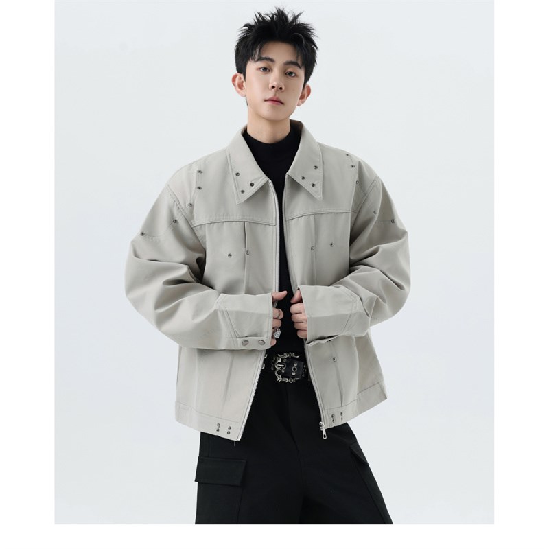 新款 港风1404-1-9108-p100 冲锋衣时尚 简外套约休闲图片