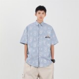休闲男女装新品精品港风中性风衬衫714-2-C28-p53，男装衬衫，星座1404-2
