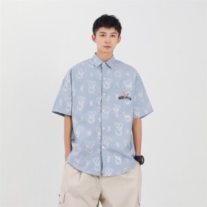 休闲男女装新品精品 港风中性风衬衫714-2-C28-p53图片