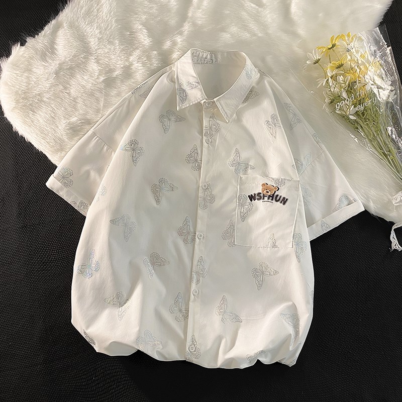 休闲男女装新品精品港风衬平铺风衬衫1404-1-C33-p53,男装衬衫,星座1404-2