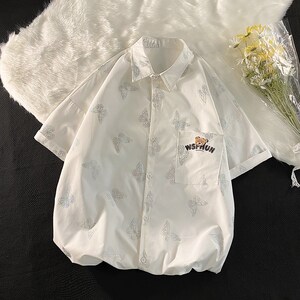 休闲男女装新品精品 港风衬平铺风衬衫1404-1-C33-p53图片