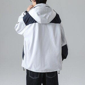 1404-1-9336-p85高品质中冲锋衣时尚简外套无影墙休闲百搭,带帽子的马甲外套怎么搭配图片