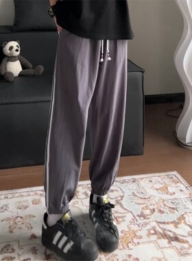 男女1404-1-DK26-p35腿裤子棉麻长裤中裤运动裤休闲裤潮