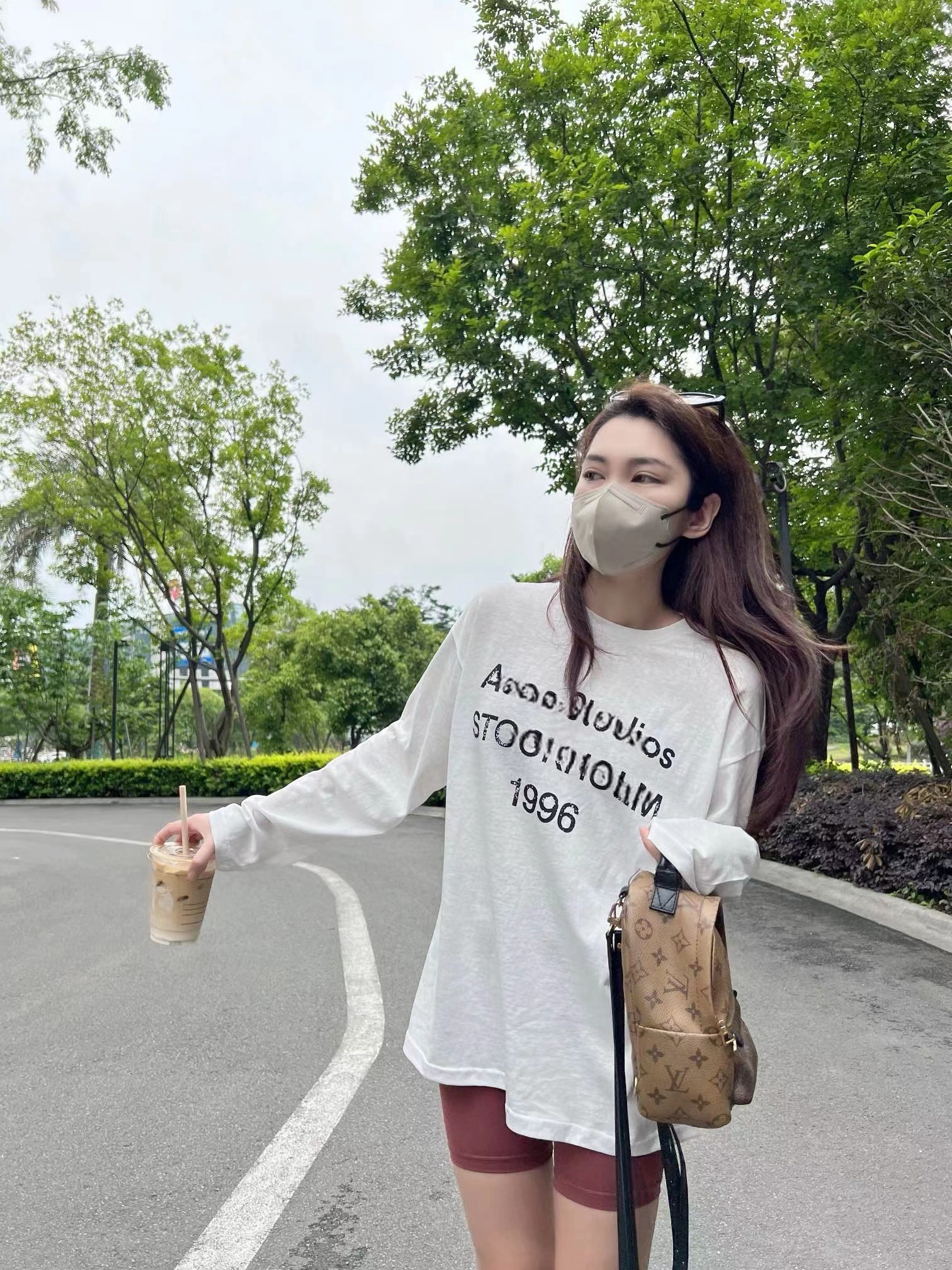 长袖通勤薄款竹节棉女