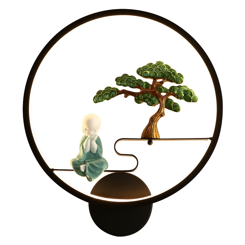 创意 led壁灯现代简约卧室床头灯客厅楼梯过道墙壁画灯具北欧壁灯_虎窝淘