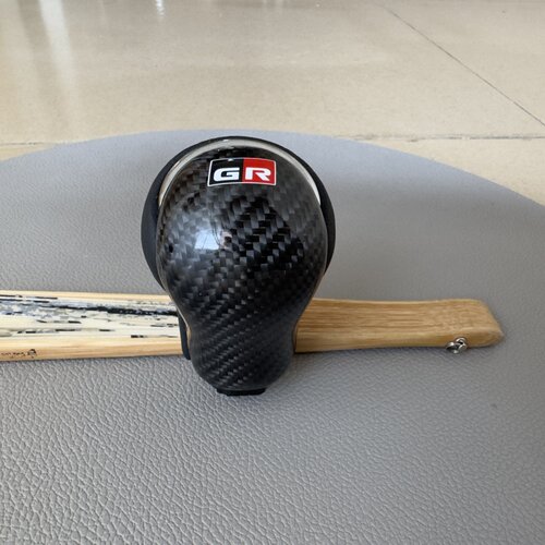 适用toyota fortuner hilux Gear Knob手动换挡手球碳纤维改装件