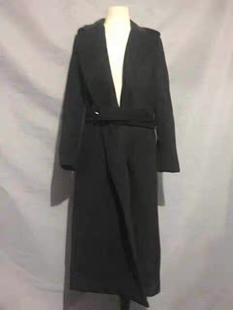 毛呢大衣外套韩版修身中长款羊伊华欧秀品牌新品气质百搭显瘦