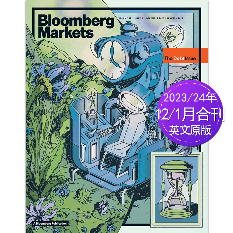 【单期可选】Bloomberg Markets 市场 2022/23/24年月刊 美国金融杂志 国外英语杂志期刊