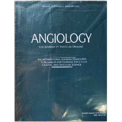 【单期可选】Angiology:Journal of Vascular Diseases 2021年1月 脉管学血管疾病杂志