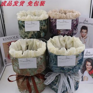 高级感复古小香风成品免包装花束壳包花神器鲜花水果零食diy材料