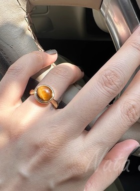 Natalia  925银 友谊戒指：虎睛石