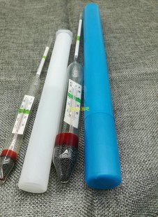 小海水密度计 玻璃 铁砂 盐度计   带附温海水盐度漂浮计比重计