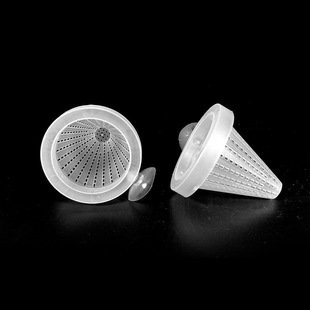 水族箱鱼缸红虫杯塑料漏斗喂食器自带吸盘喂食血虫线虫杯