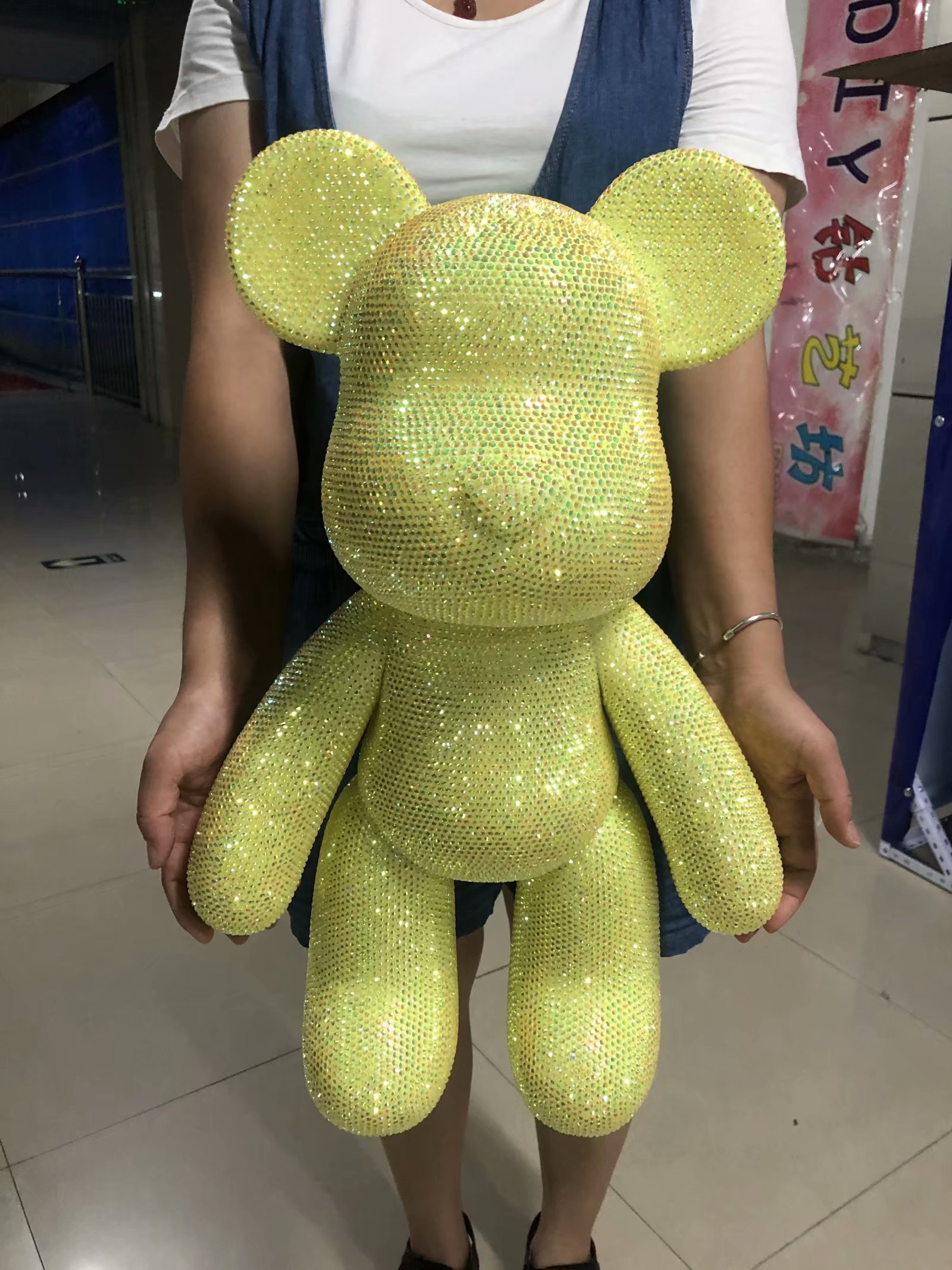 手工diy贴钻暴力熊满钻果冻钻琉璃钻圣诞节礼物超大款摆件手工