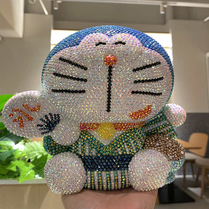 机器猫储蓄罐哆啦A梦摆件贴钻DIY