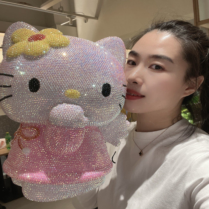 搪胶摔不坏KT猫存钱罐儿童