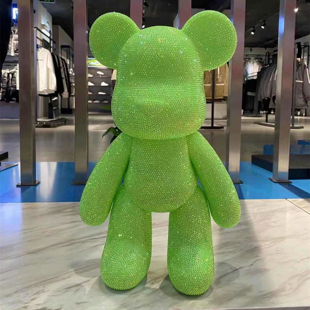 53厘米大号抖音爆款手工熊diy贴钻暴力熊摆件粘钻熊点钻玩偶礼品