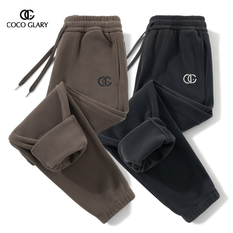 奥粒绒冬季加厚裤子男士卫裤