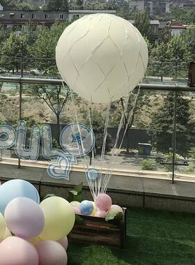热气球装饰网，拉菲网气球装饰网兜Hot air balloon raffia net