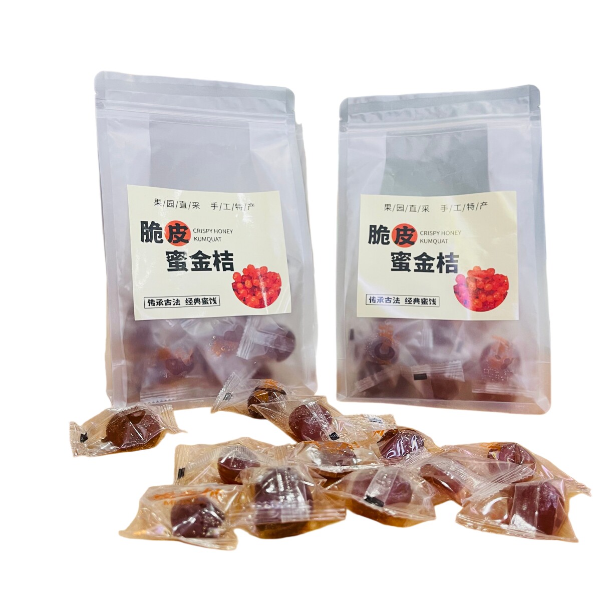 正宗广西融安脆皮脆蜜金桔果干整颗独立包装广西特产金桔蜜饯果脯
