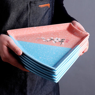 陶瓷家用吃饭菜盘子创意简约日式摆盘西餐盘点心分割拼盘餐具组合