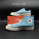 匡威Converse1970S天蓝色高帮低帮帆布鞋 161440C161444C 男女同款