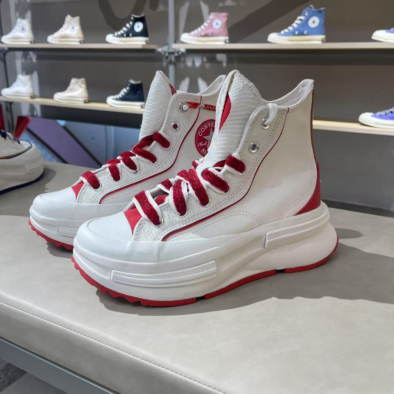 匡威正品蛇年新年款夹心厚底帆布